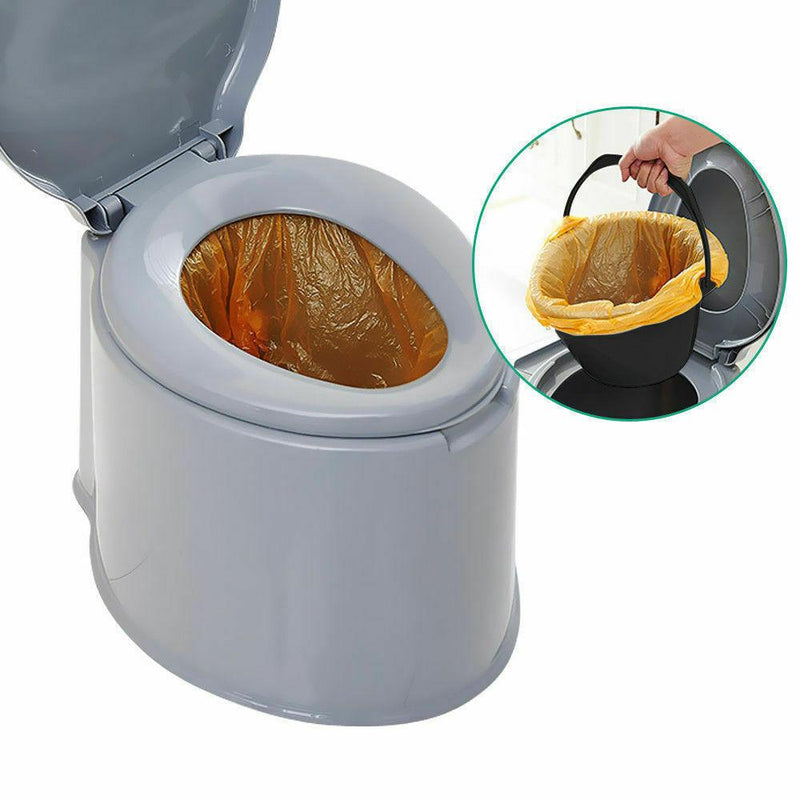 Outdoor Portable Toilet 6L Camping Potty Caravan Travel Camp Boating - Payday Deals