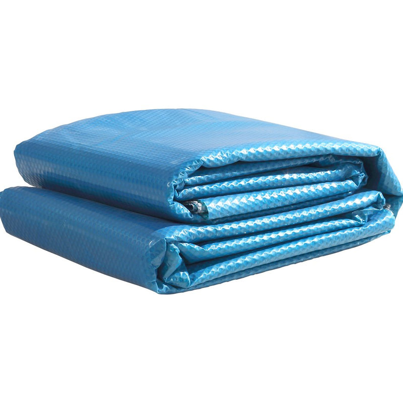 11x4.8M Real 400 Micron Solar Swimming Pool Cover Outdoor Blanket Isothermal - Payday Deals