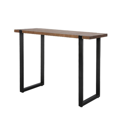 Levede High Bar Table Industrial Pub Table Solid Wood Kitchen Cafe Office Desk