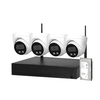 Wireless Security Camera System Set With Hard Drive Home CCTV 8CH 1080P Wifi X4