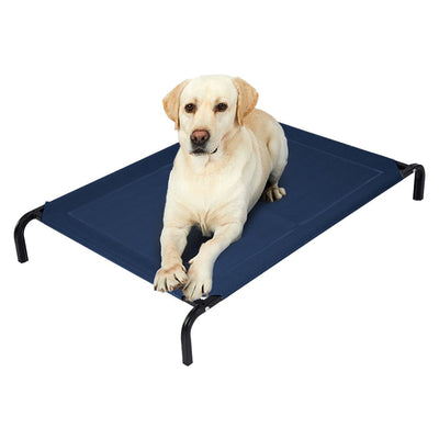 Pet Bed Dog Beds Bedding Sleeping Non-toxic Heavy Trampoline Navy M - Payday Deals