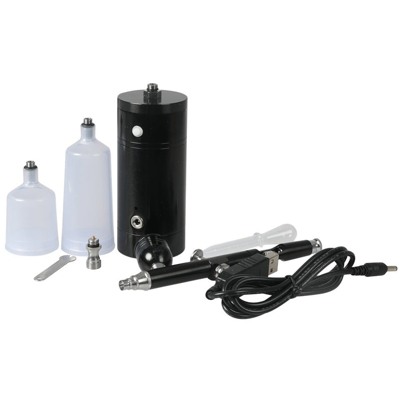 Airbrush Kit Compressor Cordless Dual Action USB Portable Spray Paint System Set