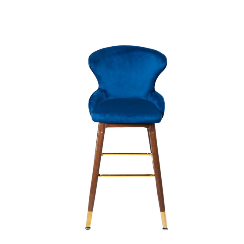 Levede 2x Bar Stools Kitchen Stool Chairs Velvet Swivel Barstools Luxury Blue - Payday Deals