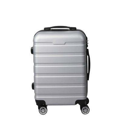 Slimbridge 28" Luggage Suitcase Trolley Travel Packing Lock Hard Shell Silver