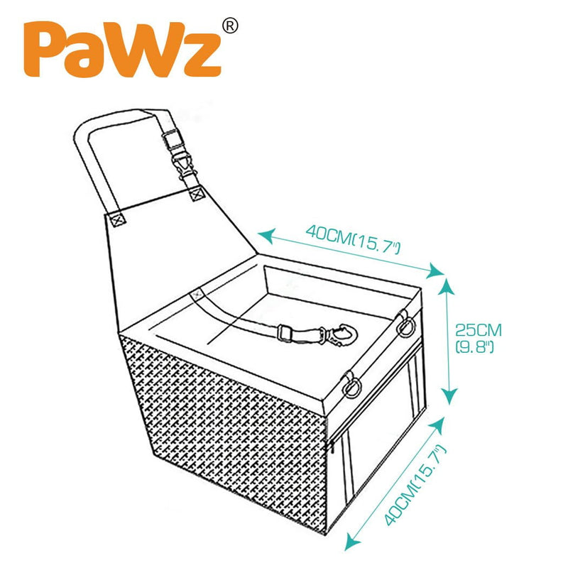 PaWz Pet Car Booster Seat Puppy Cat Dog Auto Carrier Travel Protector Safety - Payday Deals