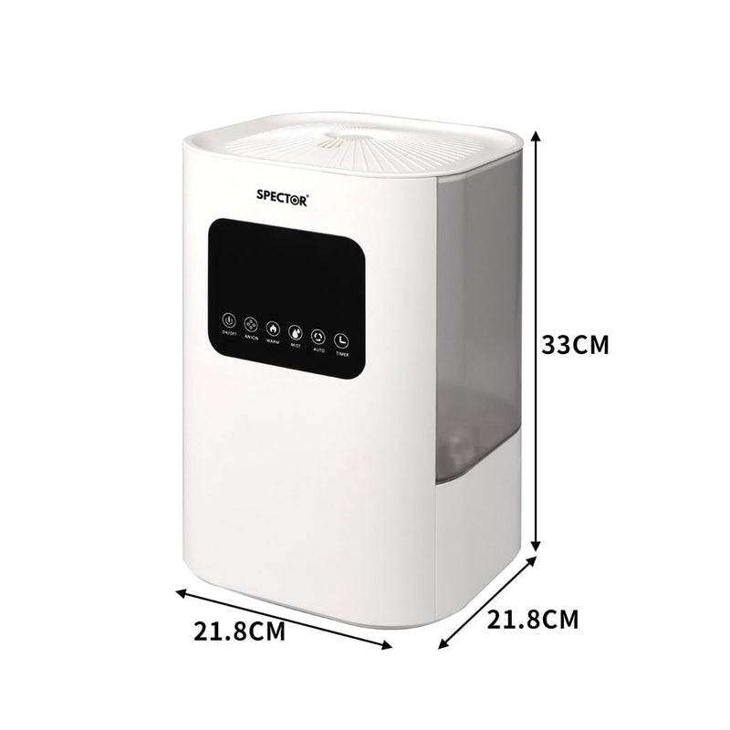 Spector Air Purifying Mist Humidifier Ultrasonic 6L Diffuser Cool Office Home