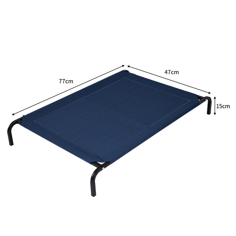 Pet Bed Dog Beds Bedding Sleeping Non-toxic Heavy Trampoline Navy M - Payday Deals