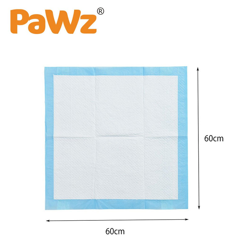 PaWz New 200pcs 60x60cm Puppy Pet Dog Indoor Cat Toilet Training Pads Absorbent - Payday Deals