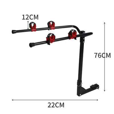 Car Bike Rack Carrier 2 Rear Mount Bicycle Foldable Hitch Mount Heavy Duty - Payday Deals