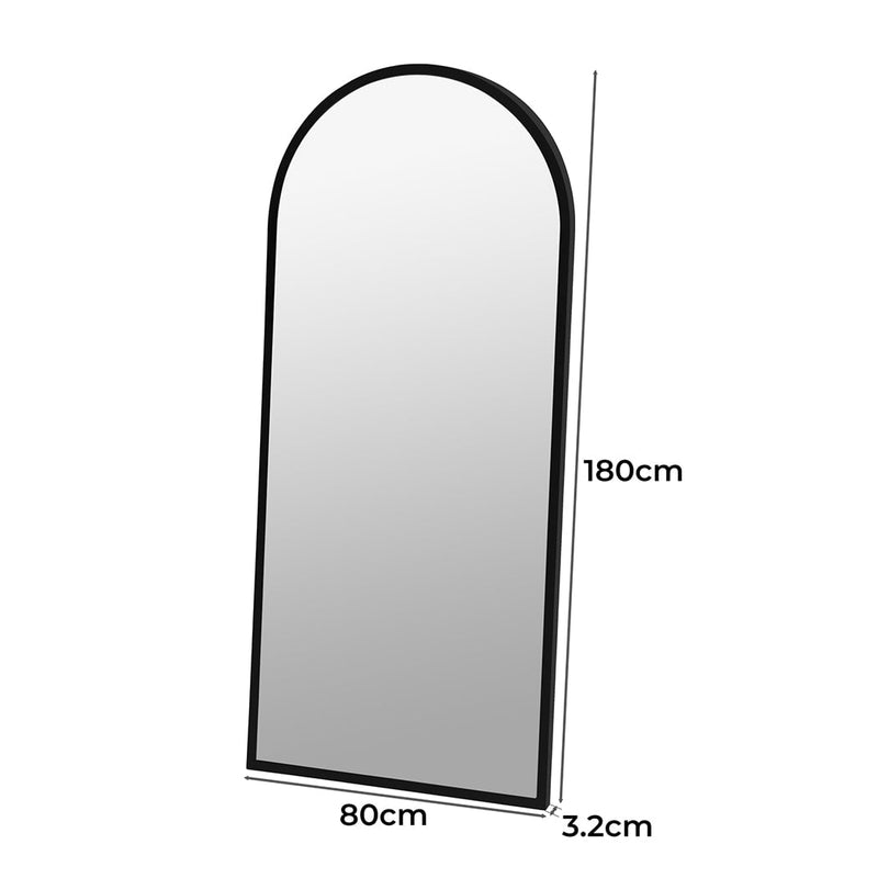 Yezi Large Full Length Floor Mirror Dressing Free Standing Framed Leaner Black