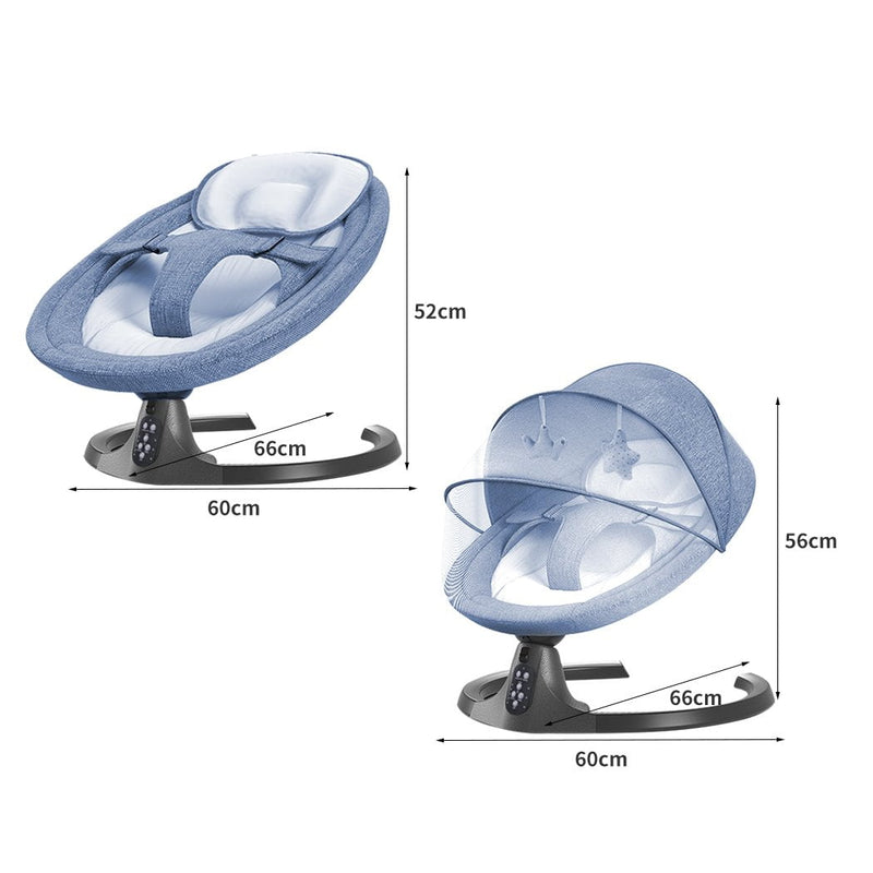 BoPeep Baby Swing Cradle Rocker Bed Electric Bouncer Seat Infant Remote Chair - Payday Deals