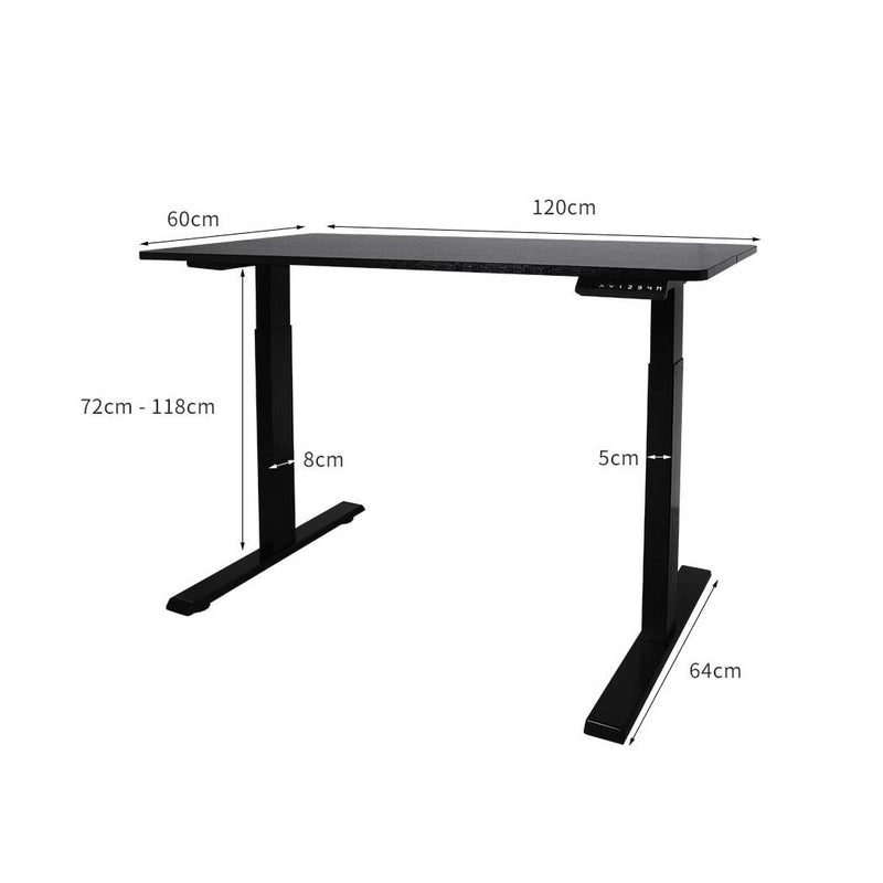Office Computer Desk Height Adjustable Sit Stand Motorised Electric Table Riser - Payday Deals