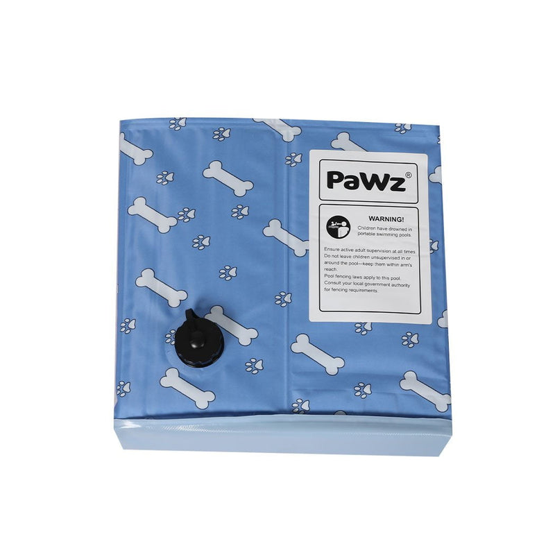 Portable Pet Swimming Pool Kids Dog Cat Washing Bathtub Outdoor Bathing Blue L - Payday Deals