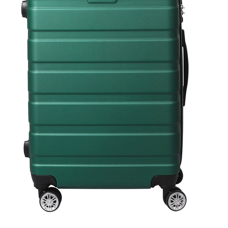 Slimbridge 28" Luggage Suitcase Trolley Travel Packing Lock Hard Shell Green