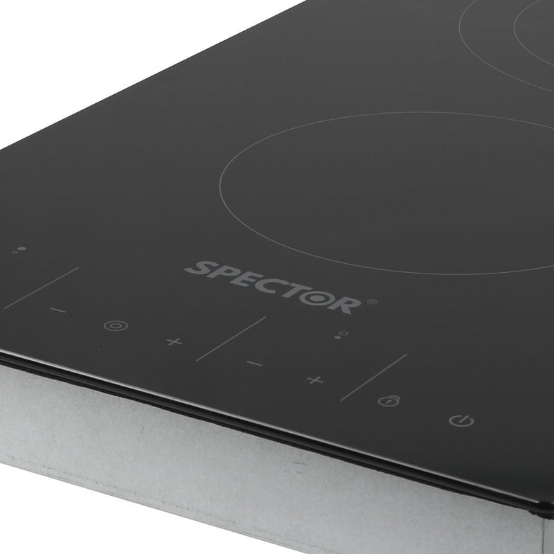 SPECTOR Electric Ceramic Cooktop Induction Hot Plate 2 Hobs Kitchen Cooker 30CM