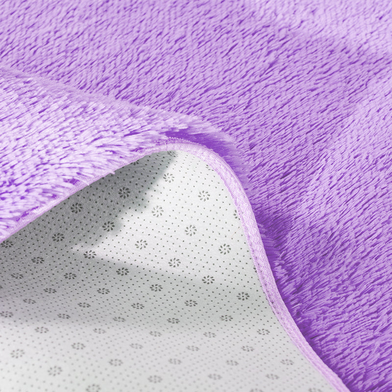 Designer Soft Shag Shaggy Floor Confetti Rug Carpet Home Decor 80x120cm Purple - Payday Deals
