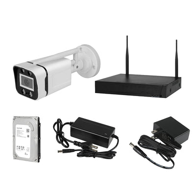 Wireless Security Camera System Set With Hard Drive Home CCTV NVR Wifi OutdoorX4