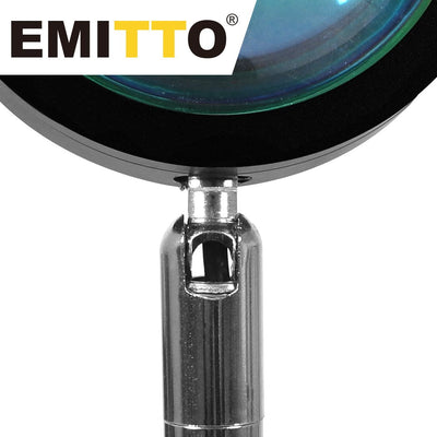 EMITTO USB Rainbow Sunset Projection Lamp LED Modern Romantic Night Light Decor - Payday Deals