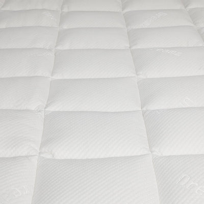 Dreamz Mattress Protector Luxury Topper Bamboo Quilted Underlay Pad King Single - Payday Deals