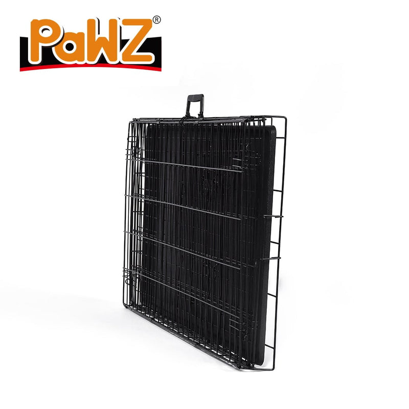 PaWz Pet Dog Cage Crate Kennel Portable Collapsible Puppy Metal Playpen 30" - Payday Deals