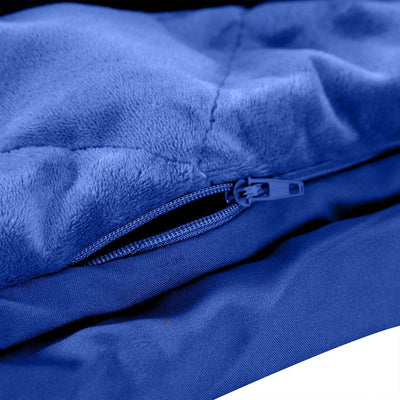 DreamZ 9KG Anti Anxiety Weighted Blanket Gravity Blankets Royal Blue Colour - Payday Deals