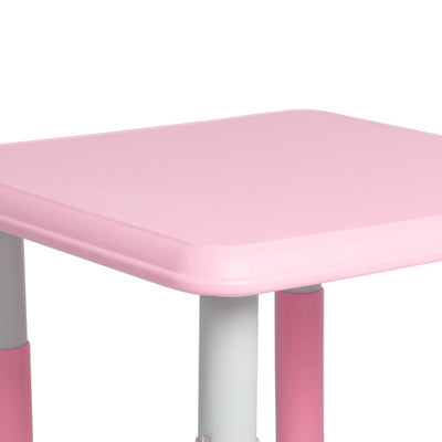 BoPeep Kids Table and Chairs Children Furniture Toys Play Study Desk Set Pink