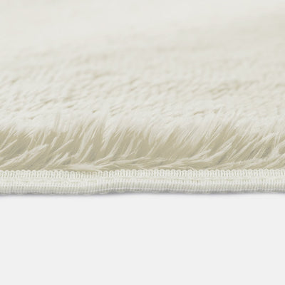 Designer Soft Shag Shaggy Floor Confetti Rug Carpet Home Decor 120x160cm Cream - Payday Deals