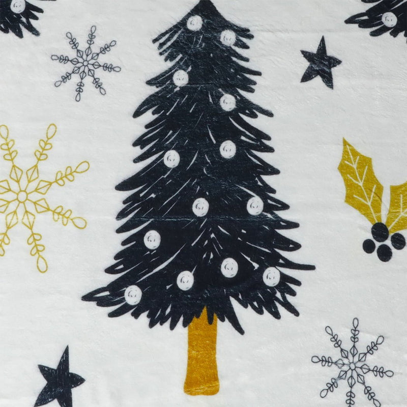 Santaco Throw Blanket Xmas Flannel Double Sided Warm Fleece Decor Christmas S