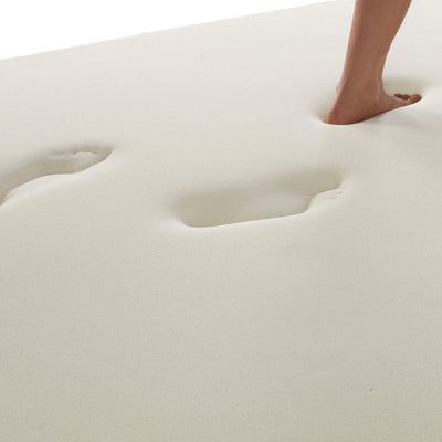 DreamZ 7cm Memory Foam Bed Mattress Topper Polyester Underlay Cover Queen - Payday Deals