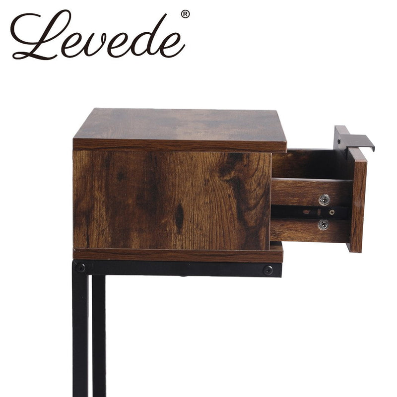 Levede Bedside Tables Drawers Side Table Wood Nightstand Storage Cabinet Unit - Payday Deals