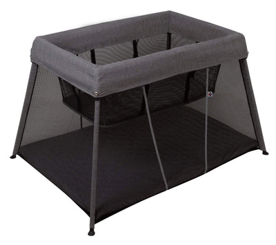In & Out Travel Cot - Black Silver Payday Deals