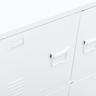 Industrial Filing Cabinet White 75x40x80 cm Steel Payday Deals