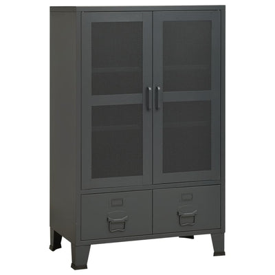 Industrial Storage Cabinet Anthracite 70x40x115 cm Metal Payday Deals