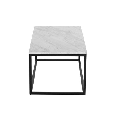 Industrial Style Marble Effect Rectangular Coffee Table Payday Deals