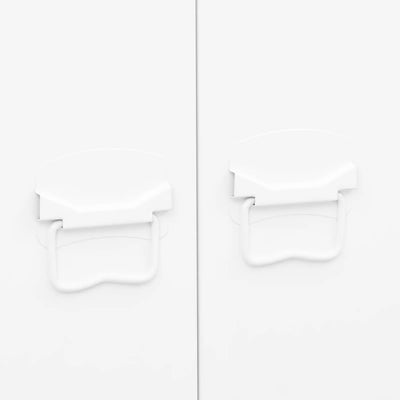 Industrial Wardrobe White 90x50x180 cm Metal Payday Deals