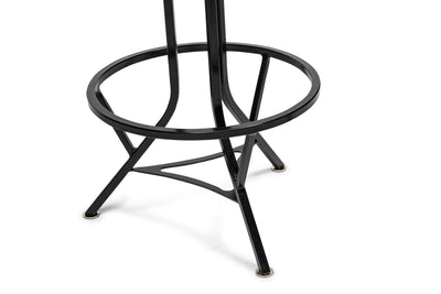 Industrial Wooden Iron Swivel Bar Stool - Black Rustic Payday Deals