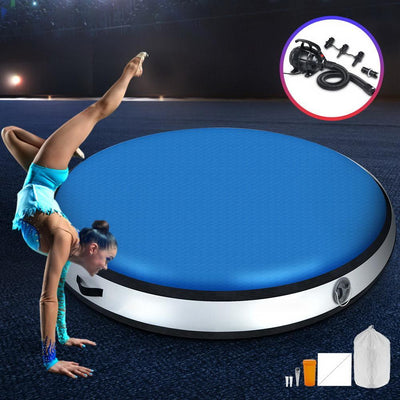 Everfit Inflatable Air Track Spot Airtrack Tumbling Mat with Pump Floor Gymnastics Gym