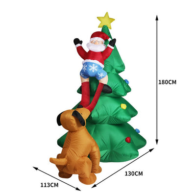 Inflatable Christmas Santa Snowman with LED Light Xmas Decoration Outdoor Type 1 Payday Deals