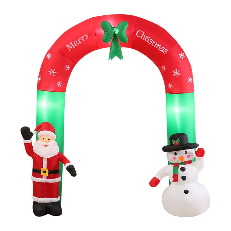 Inflatable Christmas Santa Snowman with LED Light Xmas Decoration Outdoor Type 2 Payday Deals