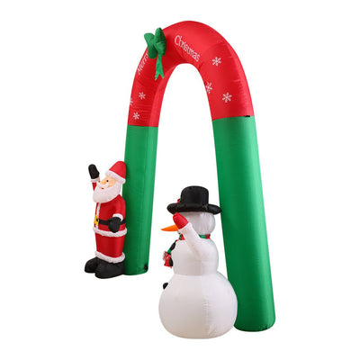 Inflatable Christmas Santa Snowman with LED Light Xmas Decoration Outdoor Type 2 Payday Deals