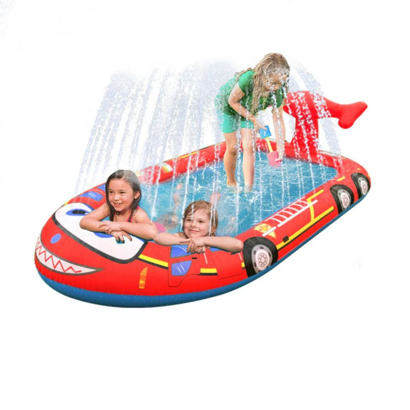 Inflatable Sprinkler Pool for Kids - Fire Engine Payday Deals