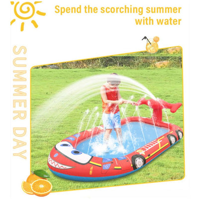 Inflatable Sprinkler Pool for Kids - Fire Engine Payday Deals