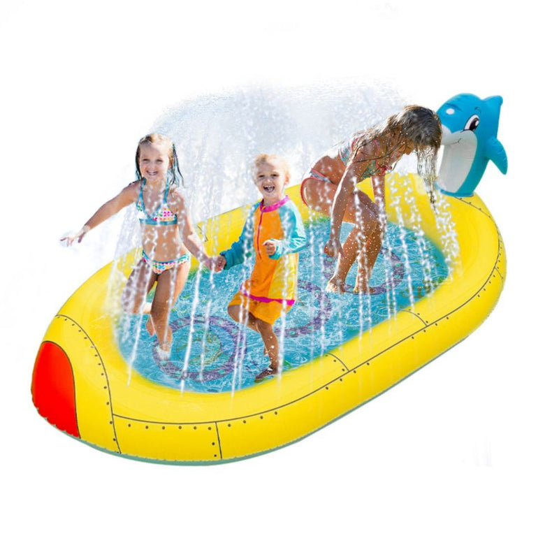 Inflatable Sprinkler Pool for Kids - Submarine Payday Deals