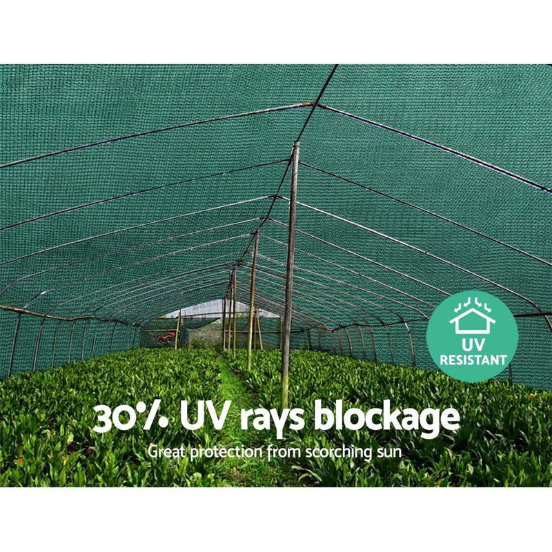 Instahut 1.83x20m 30% UV Shade Cloth Shadecloth Sail Garden Mesh Roll Outdoor Green Payday Deals