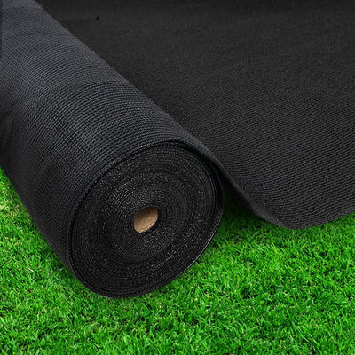 Instahut 3.66x30m 30% UV Shade Cloth Shadecloth Sail Garden Mesh Roll Outdoor Black Payday Deals