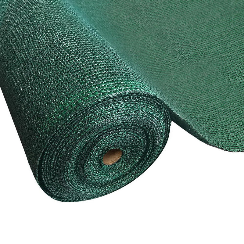 Instahut 50% Sun Shade Cloth Shadecloth Sail Roll Mesh 3.66x20m 100gsm Green Payday Deals