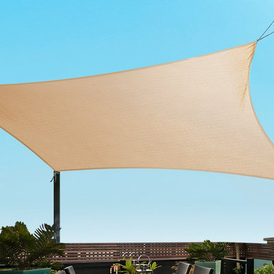 Instahut 6x7m280gsm Shade Sail Sun Shadecloth Canopy Square Payday Deals