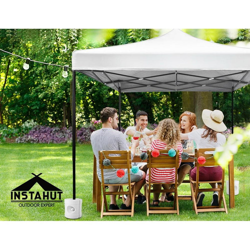Instahut Gazebo Pop Up Marquee Outdoor Base Pod Kit Wedding Tent Canopy Leg Payday Deals