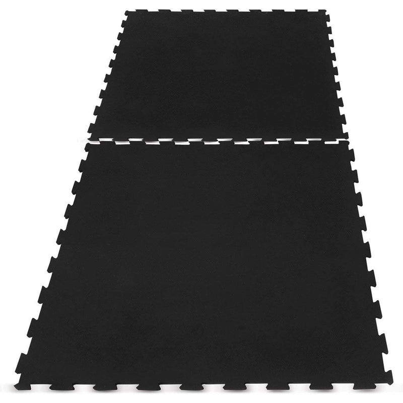 Interlocking Rubber Gym Floor Mat 10mm Set of 6 Payday Deals