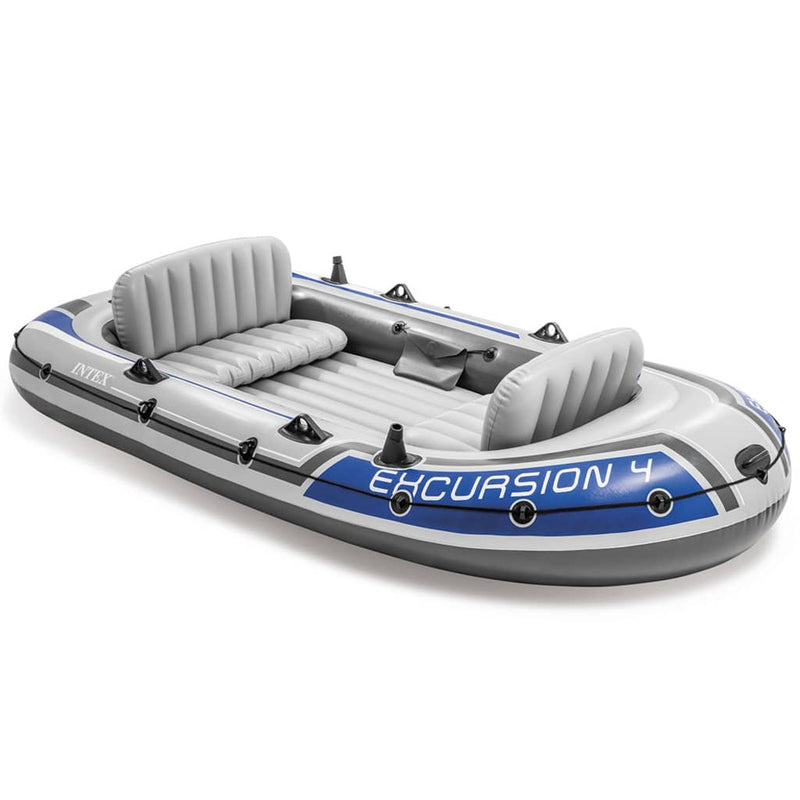 Intex Excursion 4 Set Inflatable Boat with Oars and Pump Payday Deals